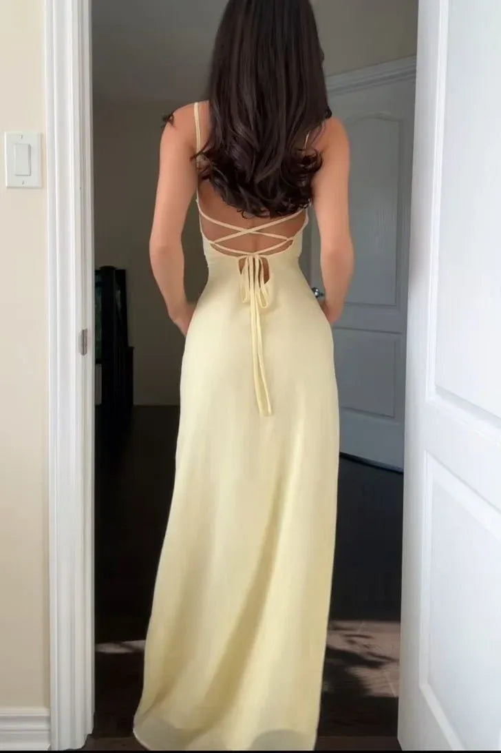 Elegant Satin Sheath Sweetheart Sleeveless Criss Cross Back Floor Length Prom Dress