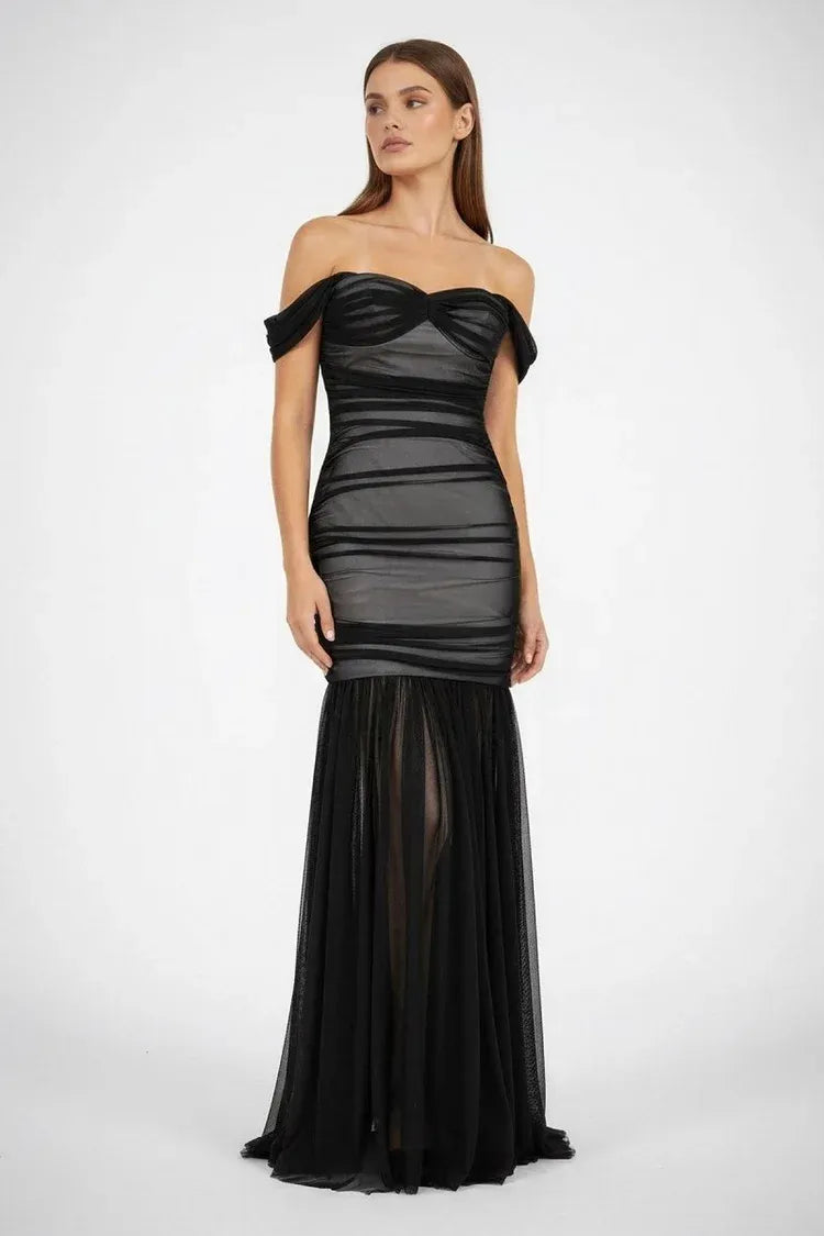 Glamorous Mermaid Sweetheart Sleeveless Lace-Up Back Floor-Length Prom Dress