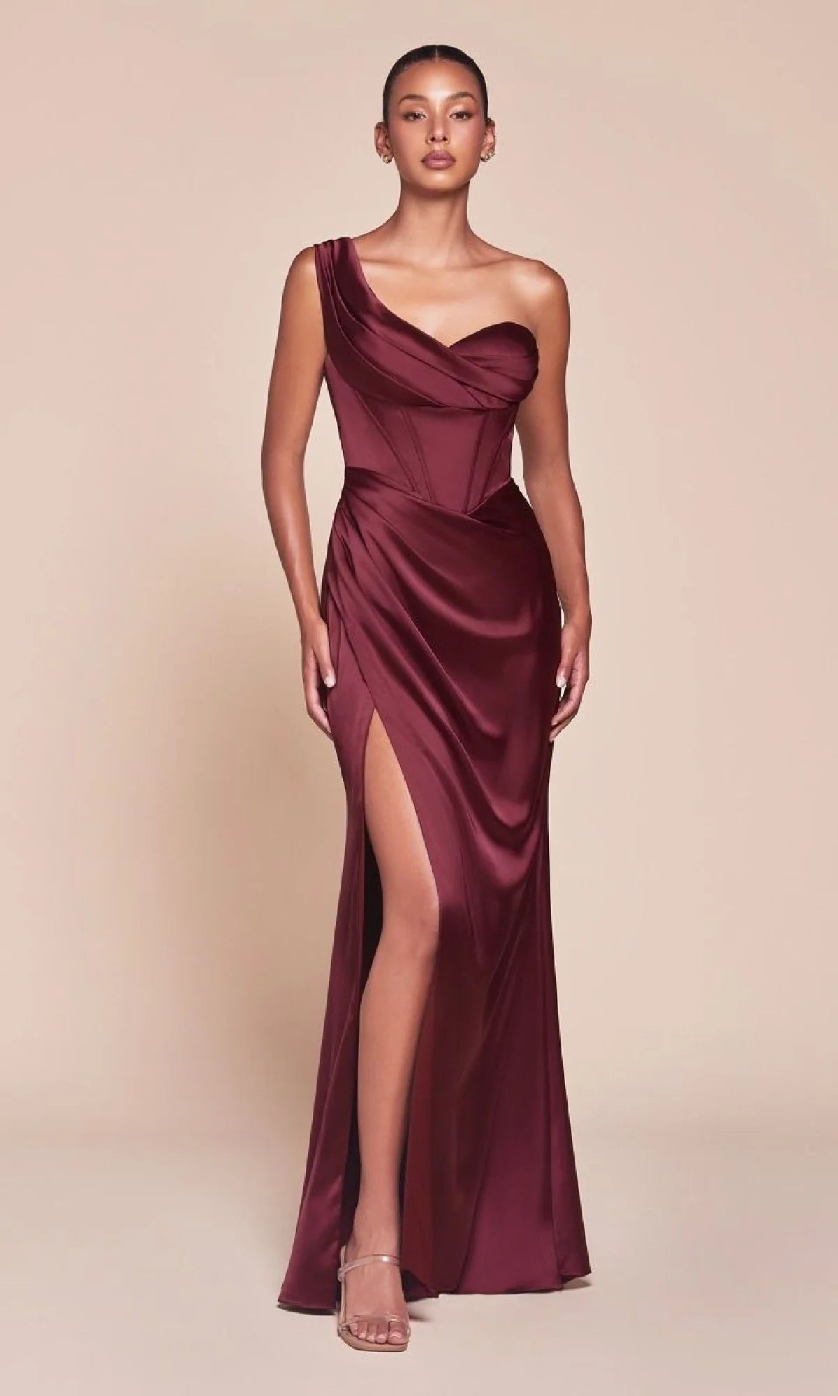Romantic Sheath Sweetheart Off Shoulder Satin Floor Length Prom Dress