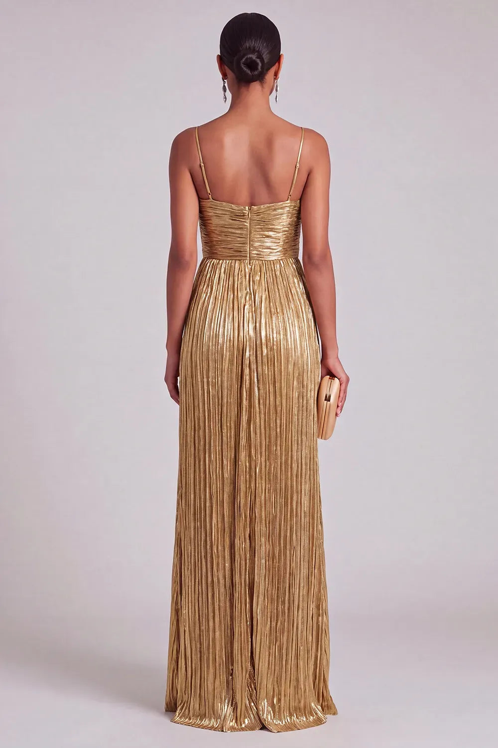 Glamorous Column Sweetheart Spaghetti Straps Zipper Back Floor Length Evening Dress