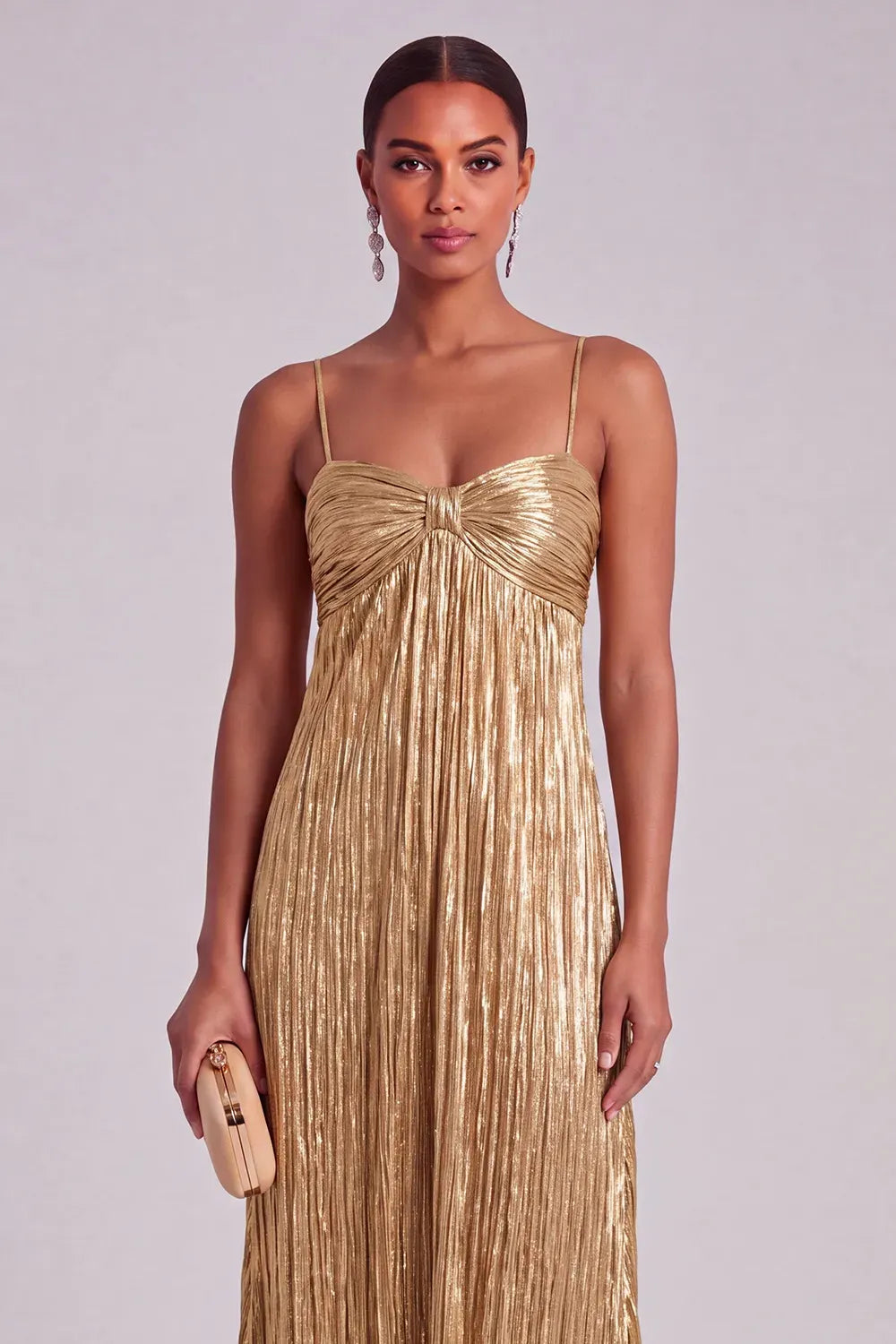Glamorous Column Sweetheart Spaghetti Straps Zipper Back Floor Length Evening Dress