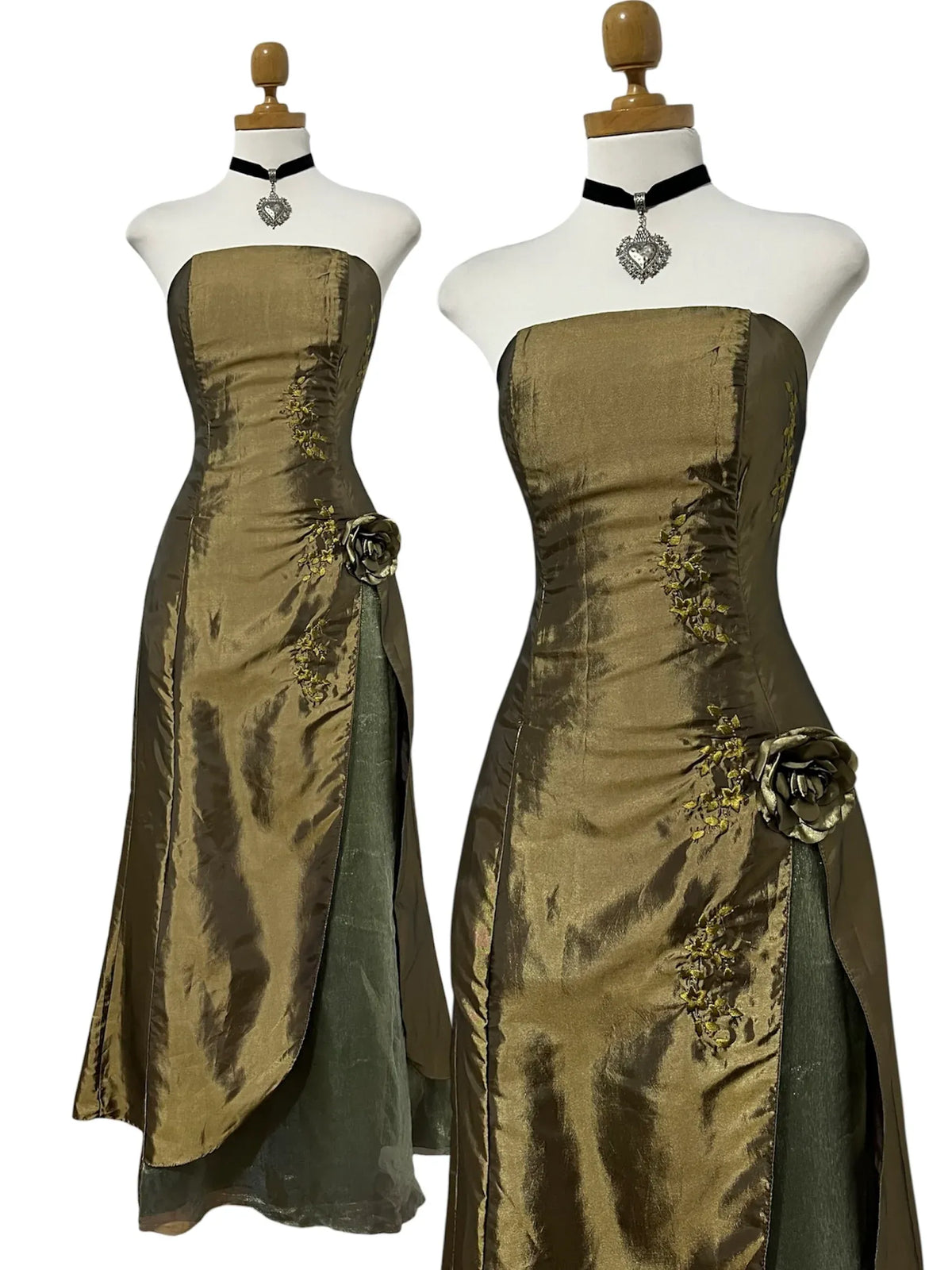 Elegant A-Line Strapless Sleeveless Lace-Up Layered Floor-Length Evening Dress