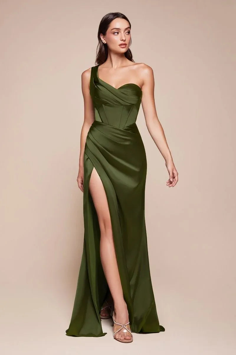 Elegant Sheath Sweetheart Off Shoulder Lace-Up Back Floor-Length Evening Dress