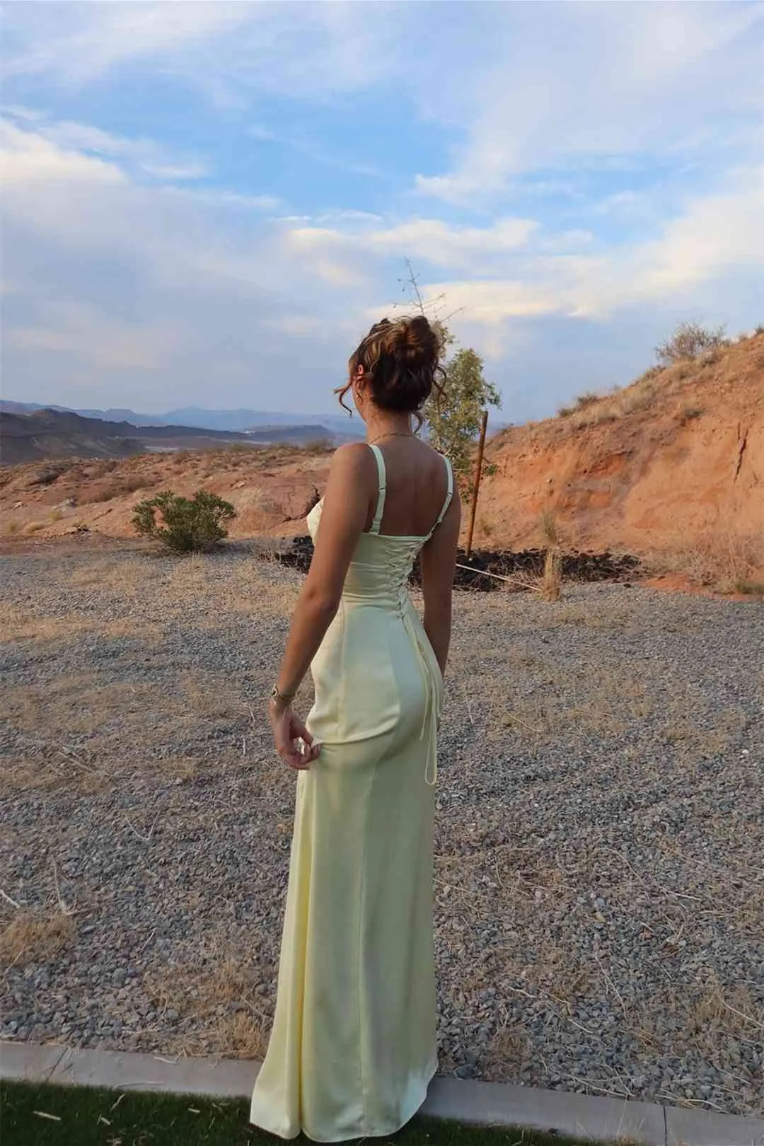 Elegant Sheath Sweetheart Wide-Strap Straight-Back Floor-Length Satin Prom Dress