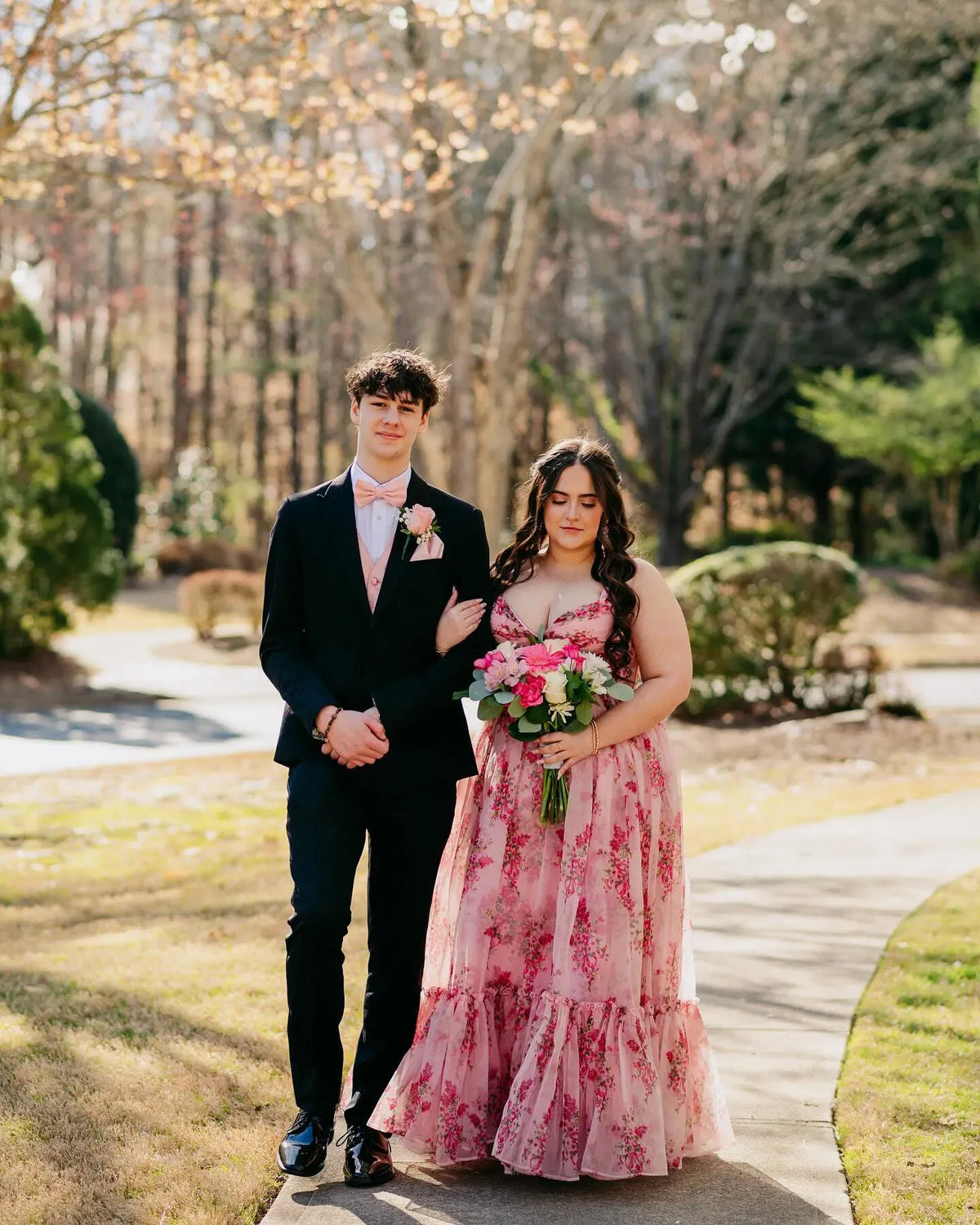 Romantic Floral Tulle A-Line Sweetheart Sleeveless Scoop Back Floor Length Prom Dress