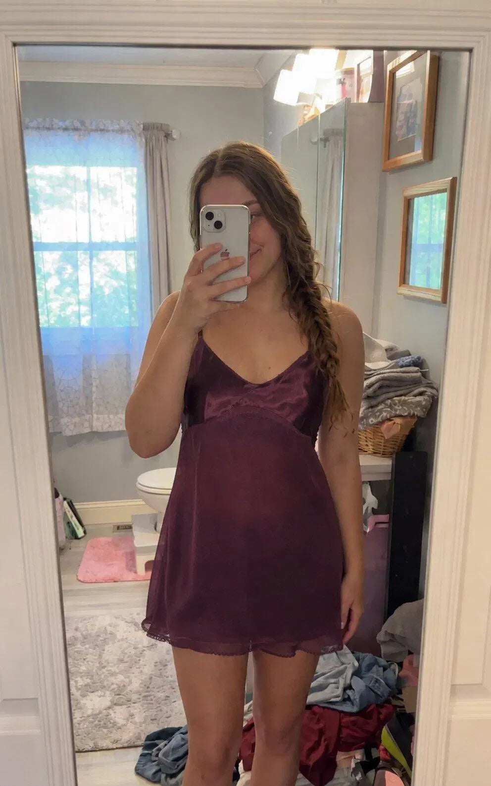 Chic A-Line Cowl Neck Sleeveless Mini Plum Purple Homecoming Dress