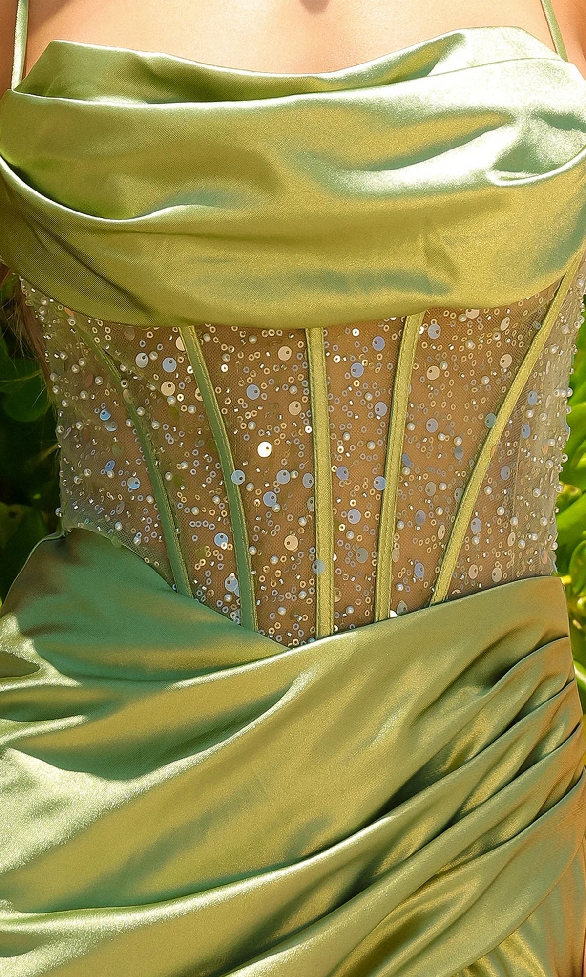 Glamorous Mermaid Strapless Sleeveless Satin Floor Length Prom Dress
